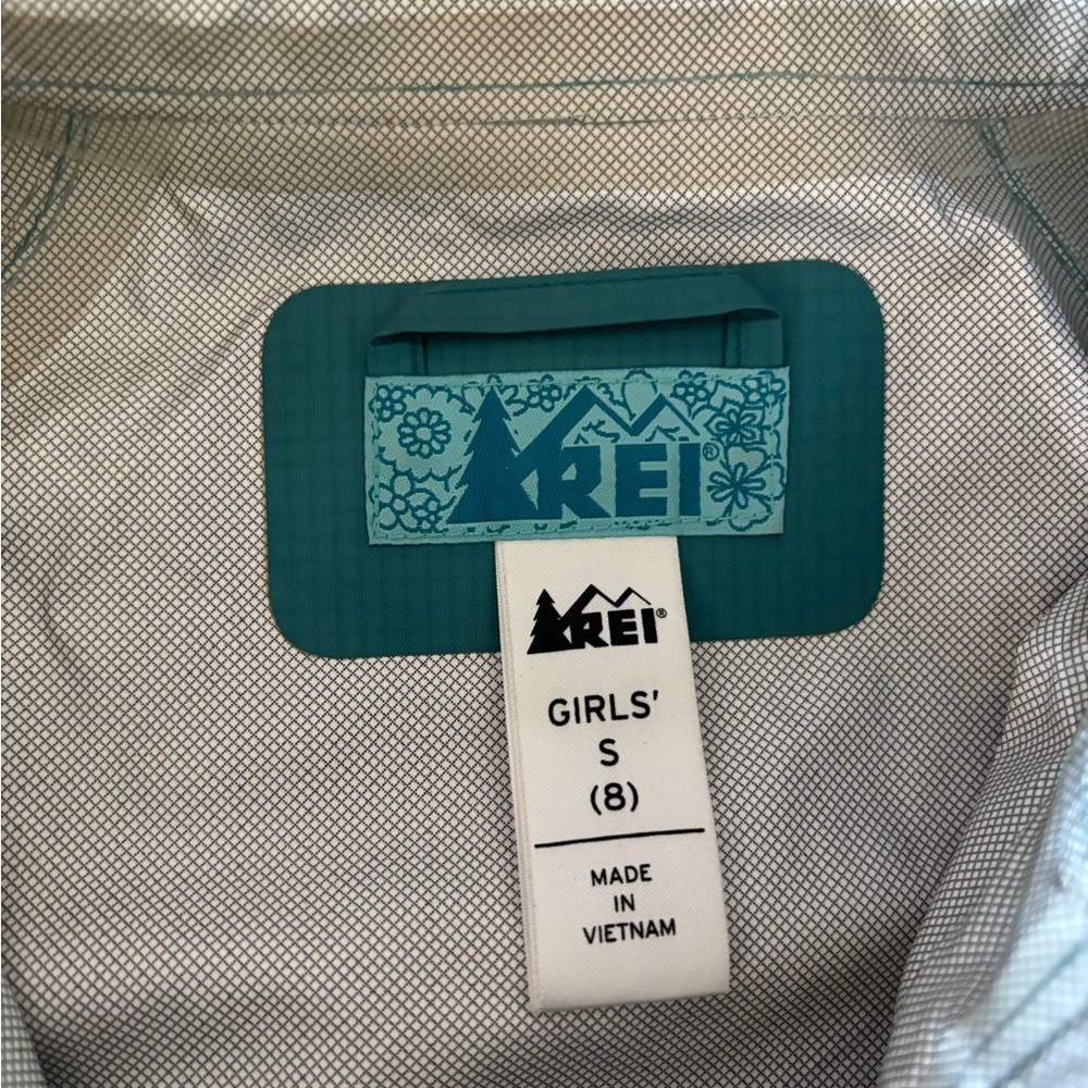 REI blue Hooded Jacket with Zipper Pockets - Picture 3 of 5